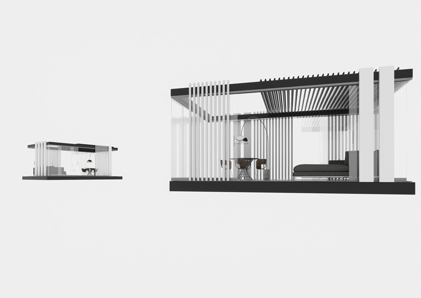 Pergola Indépendante En Aluminium Et Verre Avec Éclairage INtégré – Image 3