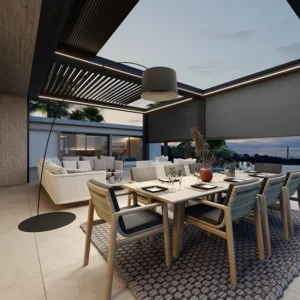 Pergola Murale En Aluminium À Lames Pliantes