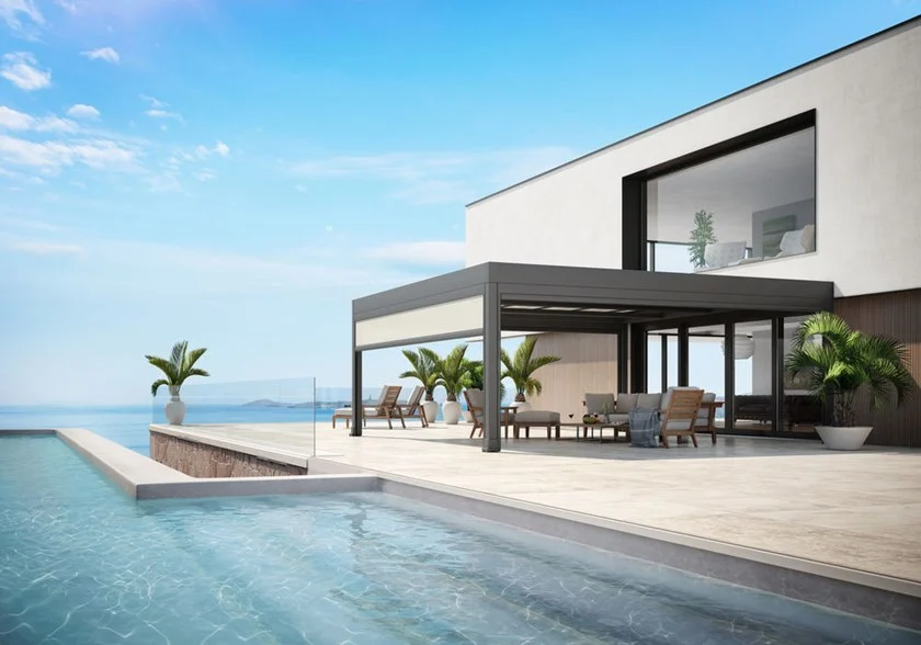 Pergola Indépendante Avec Couverture Coulissante – Image 4