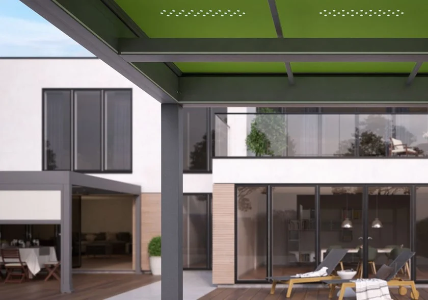 Pergola Indépendante Avec Couverture Coulissante – Image 2
