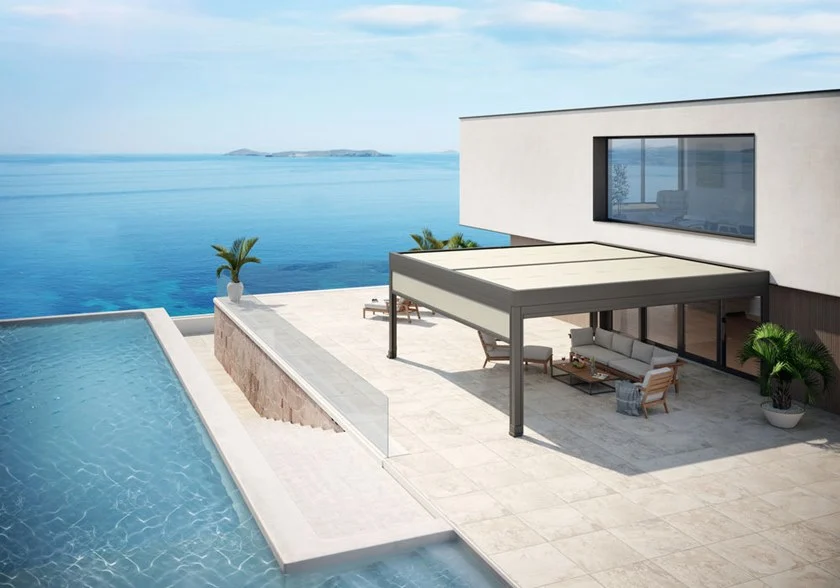 Pergola Indépendante Avec Couverture Coulissante – Image 3