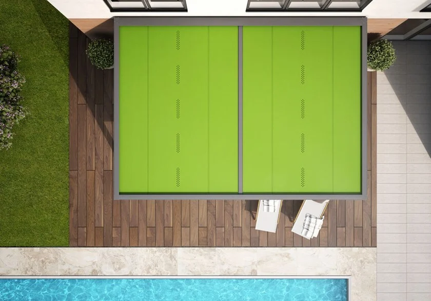 Pergola Indépendante Avec Couverture Coulissante