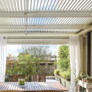 Pergola Murale En Aluminium À Lames Orientables