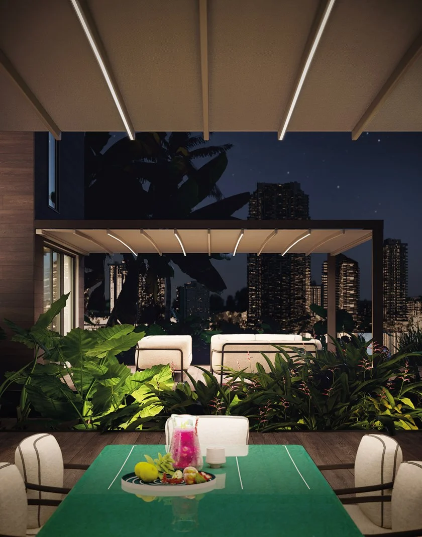 Pergola Murale En Aluminium Avec Couverture Coulissante – Image 2