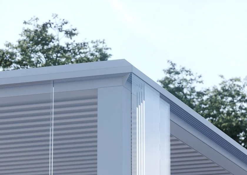 Pergola Indépendante En Aluminium À Lames Orientables Avec Éclairage INtégré – Image 2