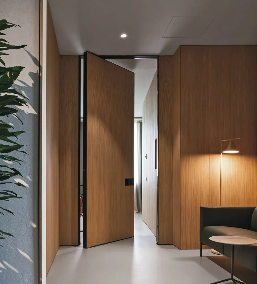 Porte De Sécurité Pivotante En Bois – Image 22