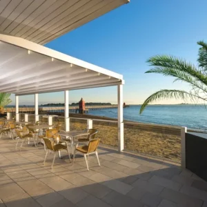 Pergola En Aluminium Avec Couverture Coulissante Tecnic Level