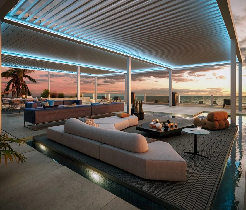 Pergola Indépendante En Aluminium Avec Éclairage INtégré Axis Max – Image 2