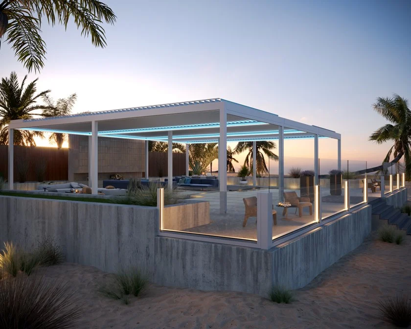 Pergola Indépendante En Aluminium Avec Éclairage INtégré Axis Max