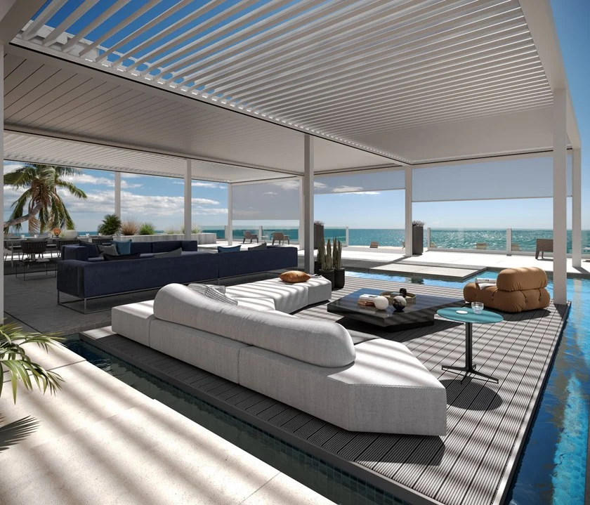 Pergola Indépendante En Aluminium Avec Éclairage INtégré Axis Max – Image 3