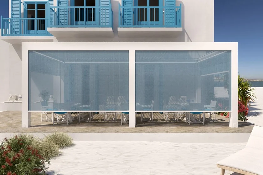 Pergola Murale En Aluminium Extrudé À Lames Pliantes – Image 7