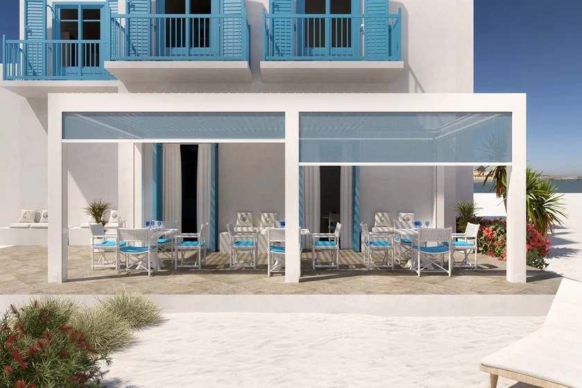 Pergola Murale En Aluminium Extrudé À Lames Pliantes – Image 6