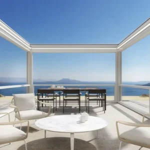 Pergola Murale En Aluminium Extrudé À Lames Pliantes