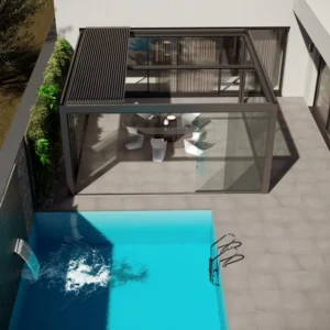 Pergola Indépendante En Aluminium Avec Éclairage INtégré Exxen