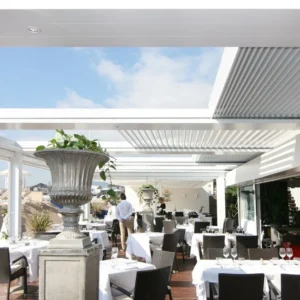 Pergola Murale En Aluminium À Lames Pliantes Fold