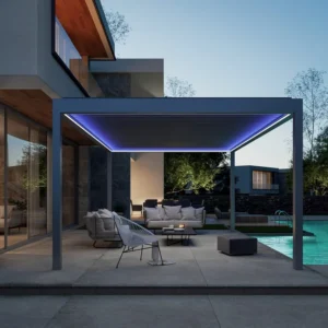 Pergola Indépendante En Aluminium Avec Éclairage INtégré Rota