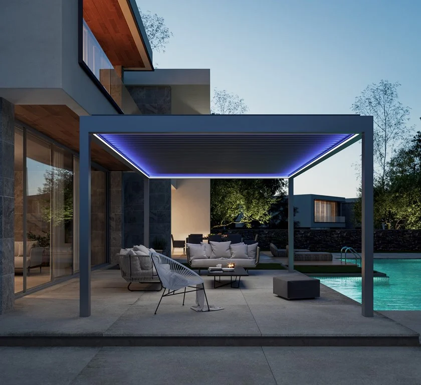 Pergola Indépendante En Aluminium Avec Éclairage INtégré Rota