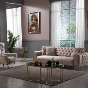 Gucci Ensemble De Canapé Midi – Gris Et Crème –