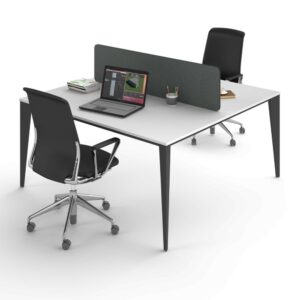 Colin Double Table De Travail Gray